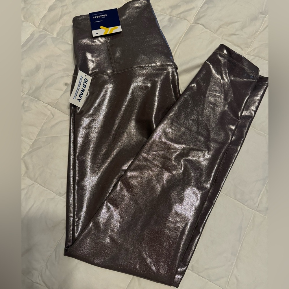 NWT Shiny Old Navy Leggings